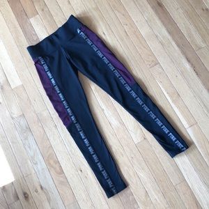 Pink Victoria’s Secret fleeced lined, COZY leggings SIZE XS